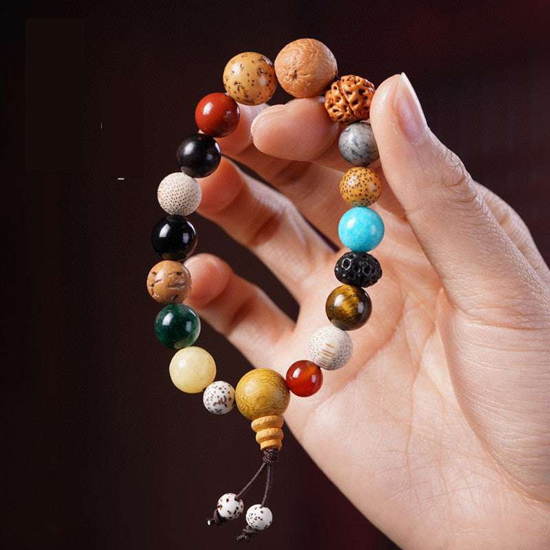 Natural Bodhi Seed Meditation Bracelet for Success and Mindfulness