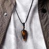 Natural Gemstone Pointed Pendant Necklace - Huaxia Treasures Crystal Gift