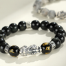 Natural Black Obsidian Pixiu Bead Bracelet