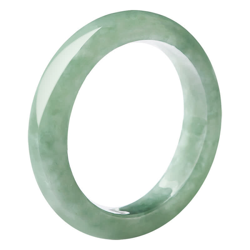 Buddha Stones Natural Jade Prosperity Abundance Ring Ring BS 9