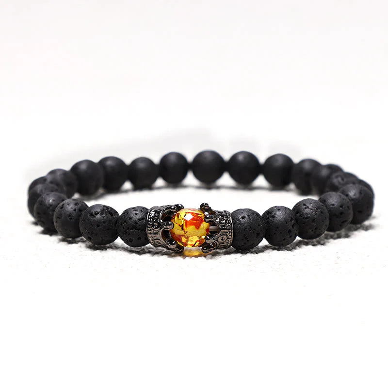 Huaxia Treasures Multi-Crystal Bracelet - Amethyst, Tiger Eye, Rose Quartz & More Gemstone Options