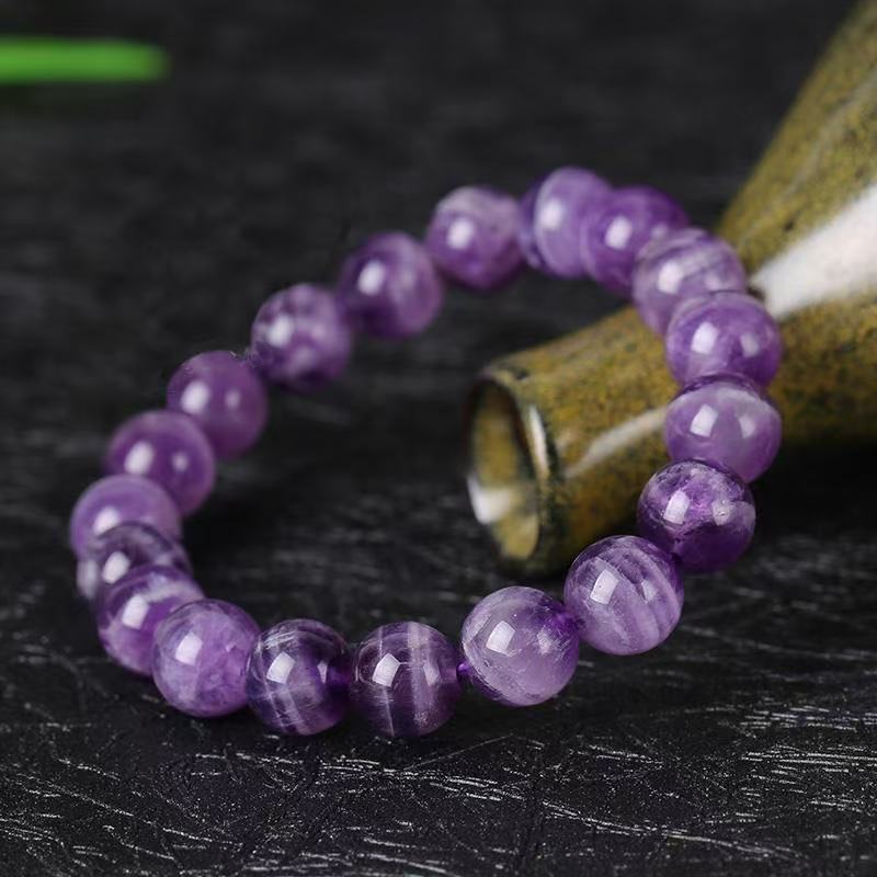Huaxia Treasures Natural Amethyst Bracelet - Spiritual Healing & Serenity Gemstone Jewelry