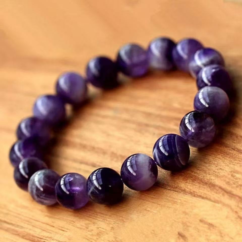 Huaxia Treasures Natural Amethyst Bracelet - Spiritual Healing & Serenity Gemstone Jewelry