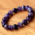 Huaxia Treasures Natural Amethyst Bracelet - Spiritual Healing & Serenity Gemstone Jewelry