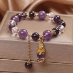 Huaxia Treasures Natural Amethyst Pixiu Bracelet - Feng Shui Wealth & Protection Jewelry
