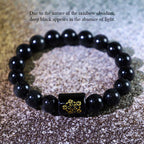 Buddha Stones Natural Rainbow Obsidian Positive Transformation Bracelet Bracelet BS 7