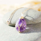 Buddha Stones Natural Quartz Crystal Tree Of Life Healing Energy Necklace Pendant Necklaces & Pendants BS 1