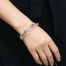 Women's Strawberry Quartz Bracelet - Huaxia Treasures Crystal Gift