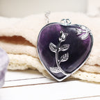 Buddha Stones Natural Healing Crystals Heart Pendant Necklaces Necklaces & Pendants BS 2