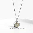 Buddha Stones 925 Sterling Silver Moonstone Love Planet Rotatable Pattern Necklace Pendant Necklaces & Pendants BS 8