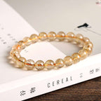 Buddha Stones Natural Citrine Blessing Protection Bracelet Bracelet BS 1