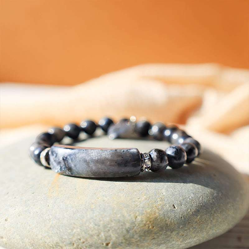 Buddha Stones Natural Quartz Love Heart Healing Beads Bracelet Bracelet BS 27