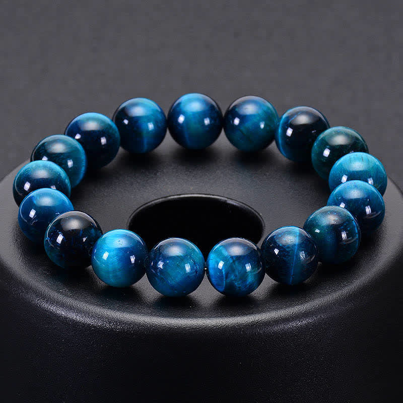 Buddha Stones Blue Tiger Eye Protection Bracelet Bracelet BS 7