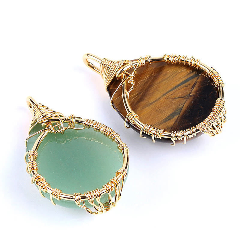 Buddha Stones Natural Quartz Crystal Tree Of Life Healing Energy Necklace Pendant Necklaces & Pendants BS 36