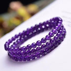 Huaxia Treasures Natural Amethyst Bracelet - Spiritual Energy Gemstone Jewelry
