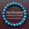 Natural Blue Apatite Bracelet - Women’s Crystal Gift