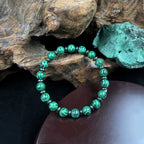 Huaxia Treasures Malachite Bracelet - Wealth, Balance & Healing Energy Jewelry 中文翻译