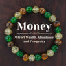 Natural Tiger Eye Malachite Beaded Bracelet