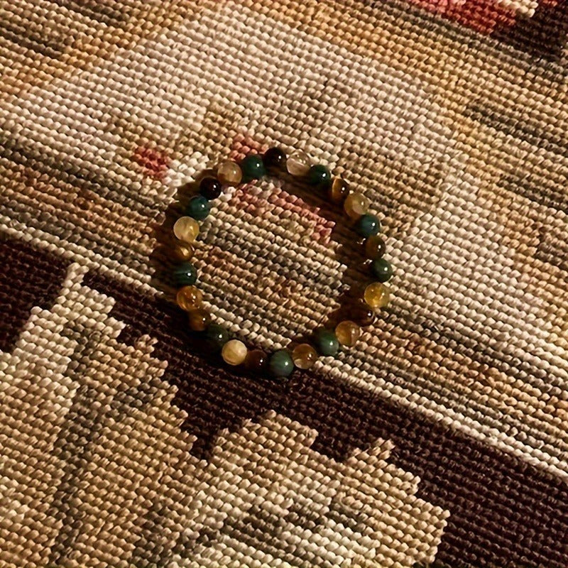 Huaxia Treasures Wealth & Success Bracelet - Tiger Eye, Citrine & Turquoise