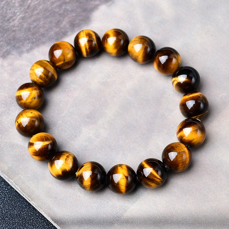 Huaxia Treasures Natural Tiger Eye Bracelet - Wealth, Success & Focus
