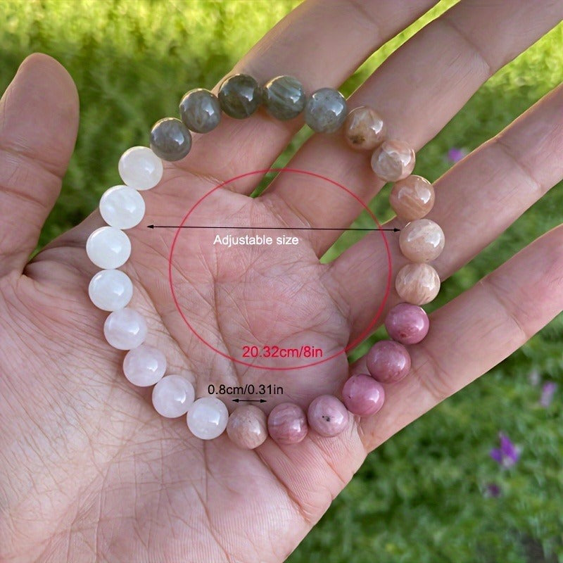 Huaxia Treasures Success & Protection Bracelet - Carnelian, Amphibole & Clear Quartz
