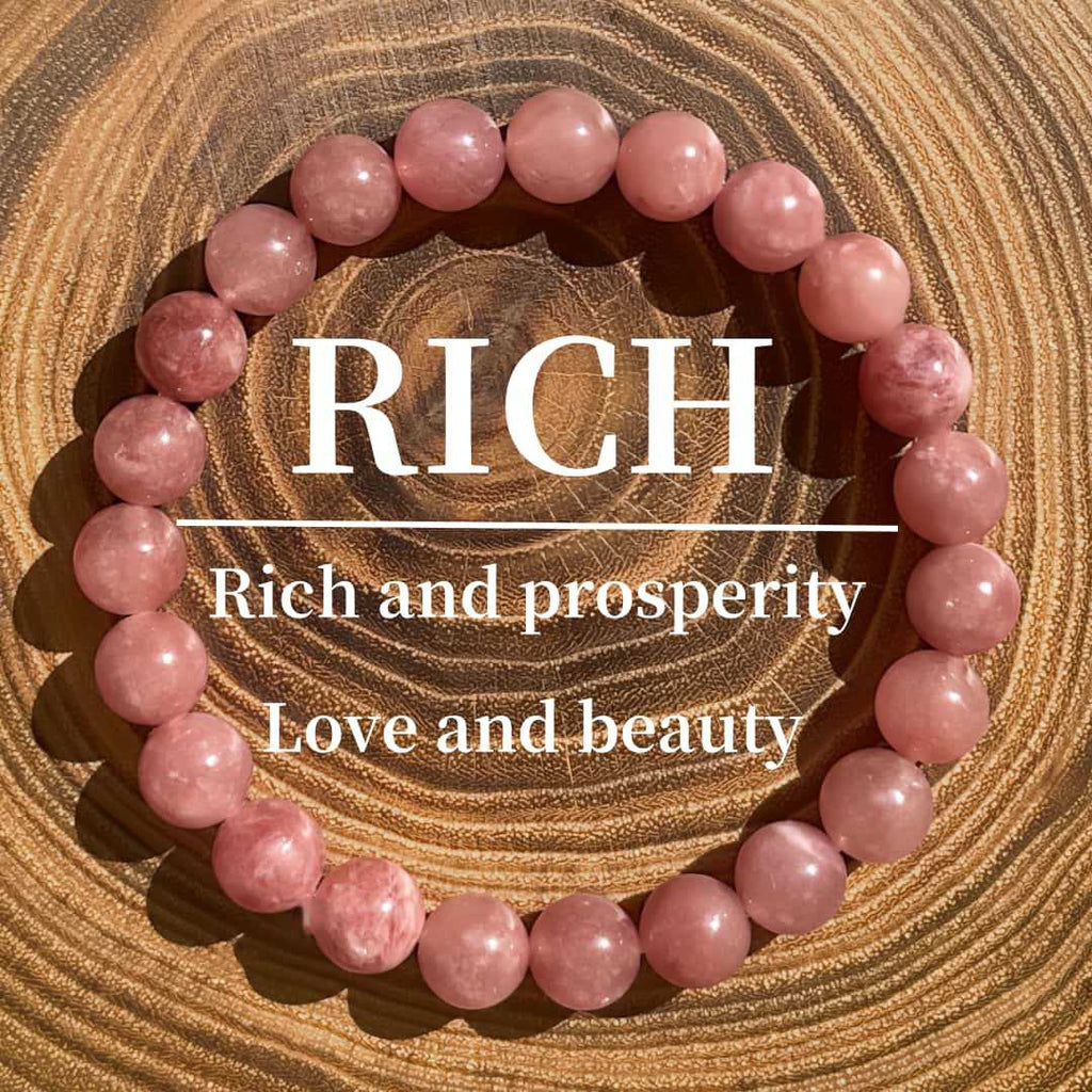 Huaxia Treasures Strawberry Quartz Bracelet - Love, Confidence & Passion
