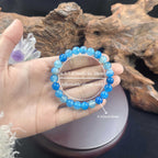 Huaxia Treasures Serenity & Balance Bracelet - Blue Agate Energy Jewelry