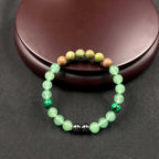 Huaxia Treasures Wealth & Healing Bracelet - Malachite & Aventurine Green Energy Jewelry