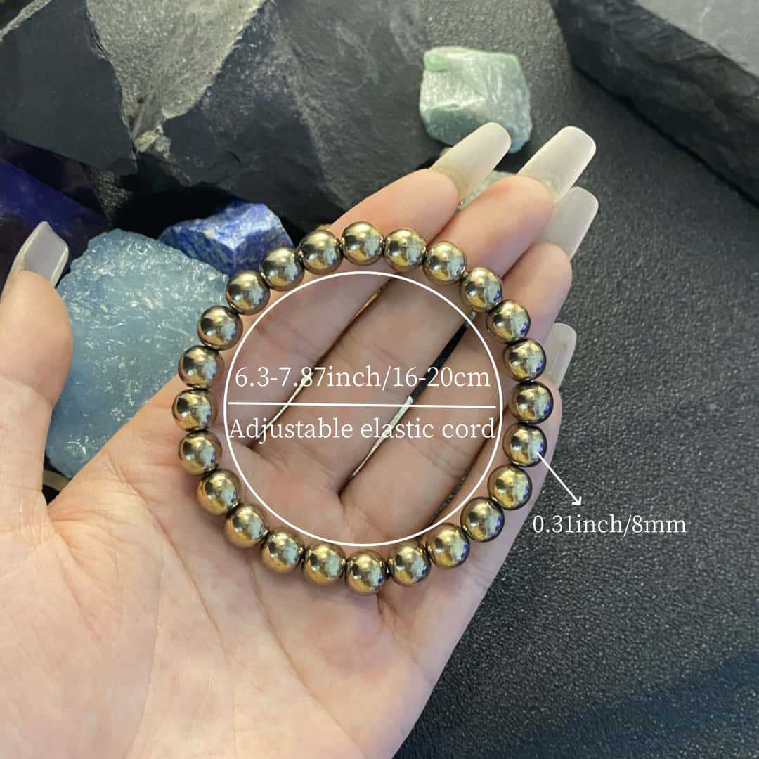 Huaxia Treasures Pyrite Stone Bracelet - Wealth & Protection Feng Shui Accessory