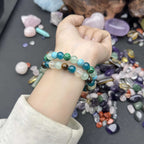 Natural Amethyst Tiger Eye Bracelet - Women’s Mixed Gemstones Gift