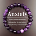 Huaxia Treasures Amethyst Bracelet - Serenity, Healing & Focus Energy Jewelry