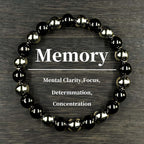 Huaxia Treasures Black Obsidian-Hematite Bracelet - Protection, Focus & Success