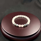 Huaxia Treasures Love & Serenity Bracelet - Jade & Rose Quartz Blend