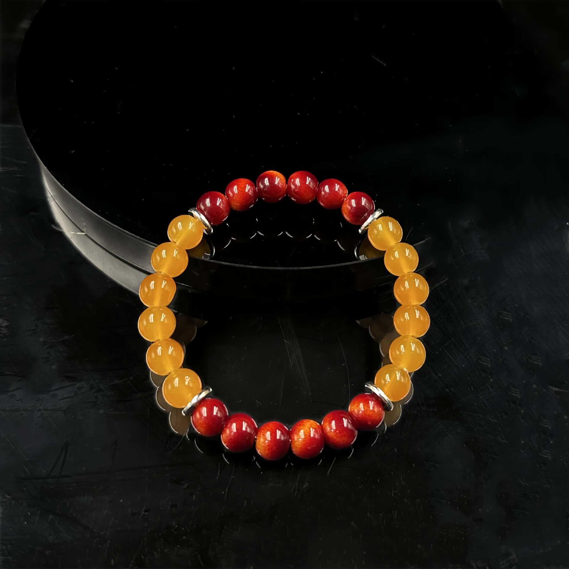 Huaxia Treasures Tiger Eye & Jade Bracelet - Wealth, Success & Protection