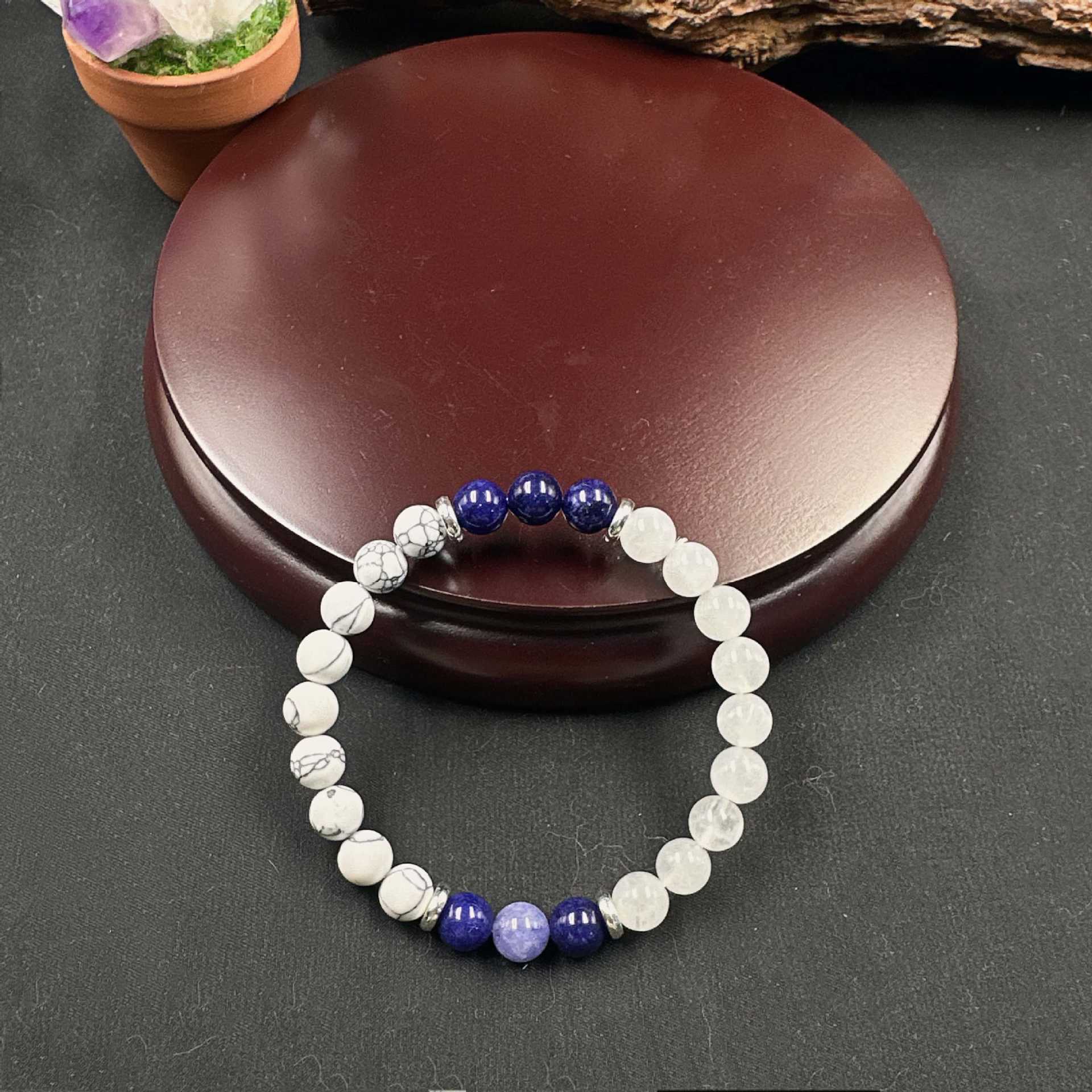 Huaxia Treasures Focus & Serenity Bracelet - Jade, Amethyst & Turquoise Blend