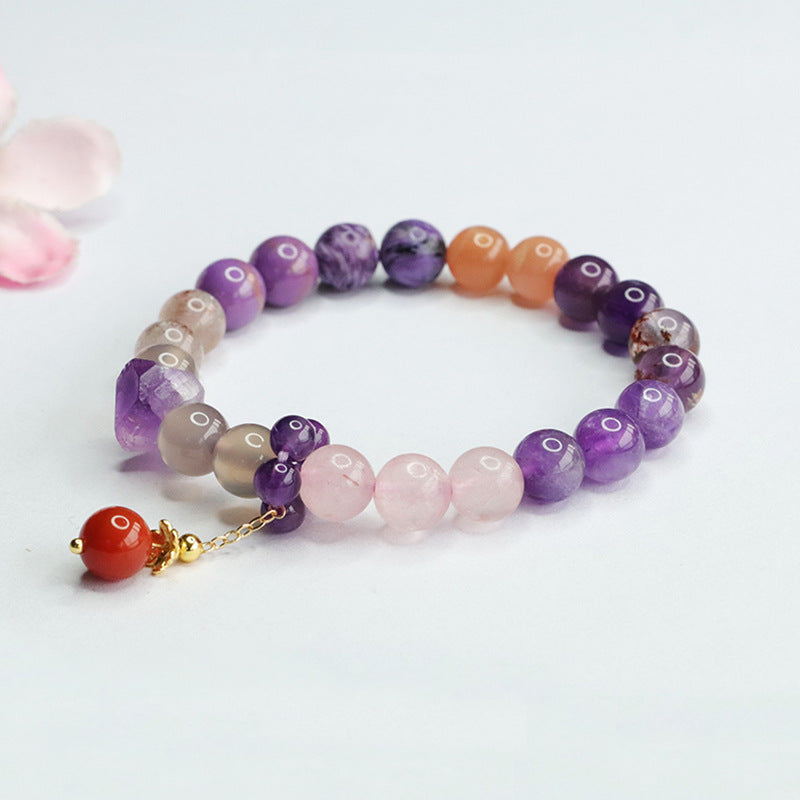 Huaxia Treasures Natural Amethyst Bracelet - Serenity, Focus & Success
