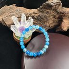 Huaxia Treasures Serenity & Balance Bracelet - Blue Agate Energy Jewelry
