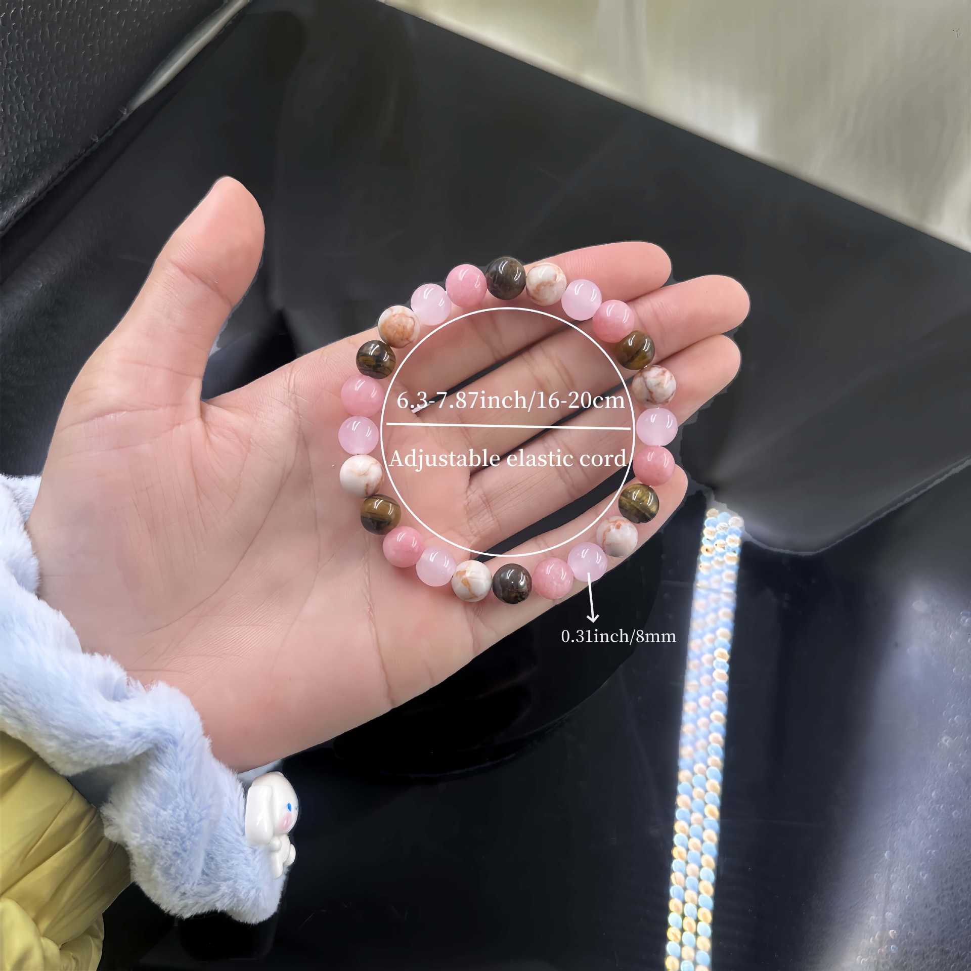 Huaxia Treasures Tiger Eye & Rose Quartz Bracelet - Confidence, Love & Success