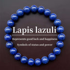 Huaxia Treasures Serenity & Success Bracelet - Lapis Lazuli Gemstone Jewelry