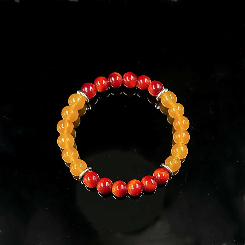 Huaxia Treasures Tiger Eye & Jade Bracelet - Wealth, Success & Protection