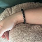 Huaxia Treasures Pyrite Obsidian Onyx Bracelet - Wealth & Protection Energy Jewelry