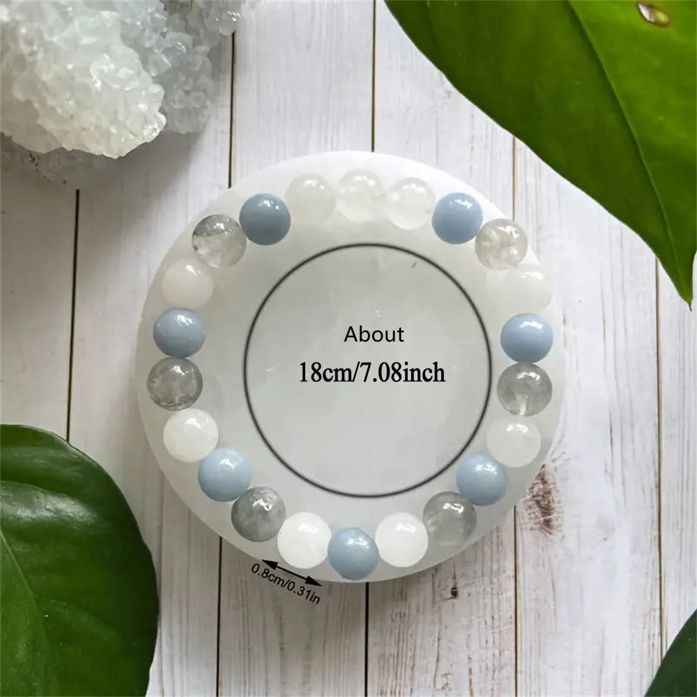 Huaxia Treasures Serenity & Success Bracelet - Aquamarine, Jade & Tiger Eye