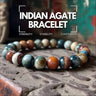 Indian Agate & Pixiu Crystal Bracelet | Women’s Accessory
