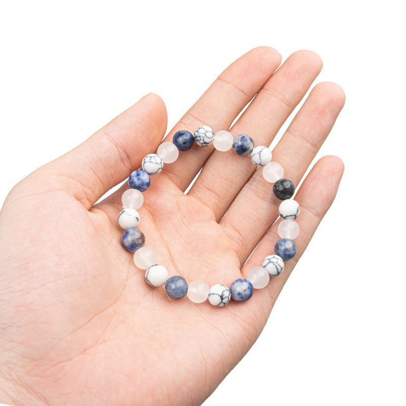 Huaxia Treasures Serenity Bracelet - Blue Spot Stone, White Jade & Turquoise Blend