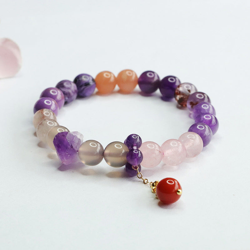 Huaxia Treasures Natural Amethyst Bracelet - Serenity, Focus & Success