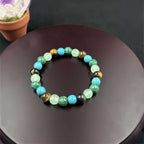 Huaxia Treasures Wealth & Success Bracelet - Tiger Eye, Turquoise & Aventurine Blend