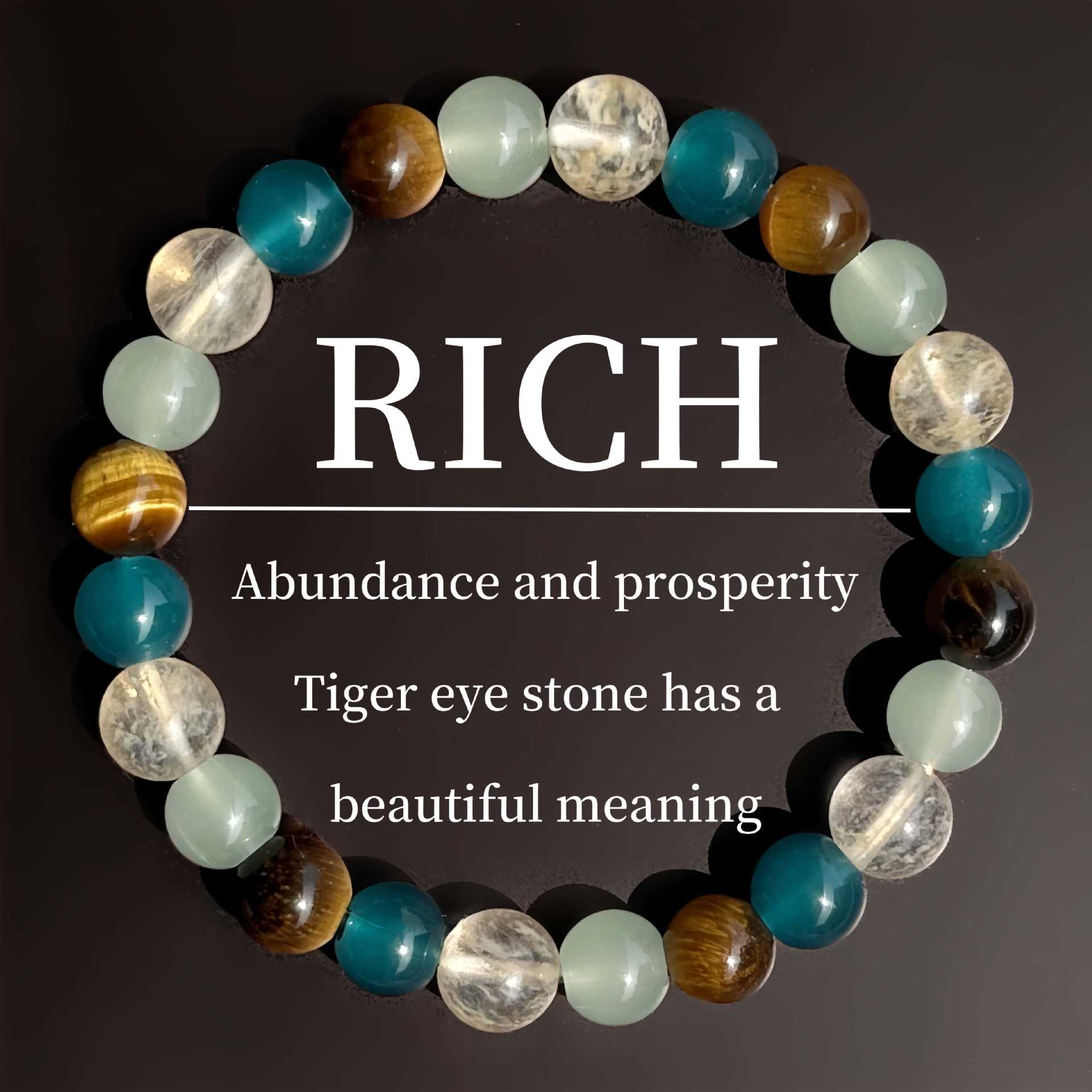 Natural Amethyst Tiger Eye Bracelet - Women’s Mixed Gemstones Gift