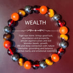 Huaxia Treasures Hematite & Tiger Eye Bracelet - Success, Protection & Focus