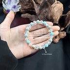 Huaxia Treasures Clear Crystal & Shoushan Stone Bracelet - Focus, Serenity & Success