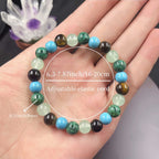 Huaxia Treasures Wealth & Success Bracelet - Tiger Eye, Turquoise & Aventurine Blend